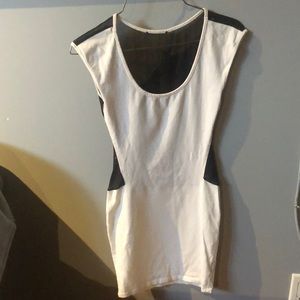 White dress and black dress